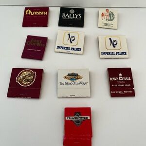 Lot Of 10 Vintage and Some Current Las Vegas Casino Matchbooks-Unstruck